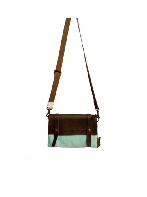 Mint Green Handbag With Hanging Strap
