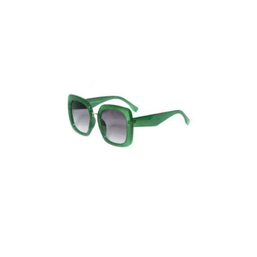 Horn-Rimmed Dark Green Sunglasses side
