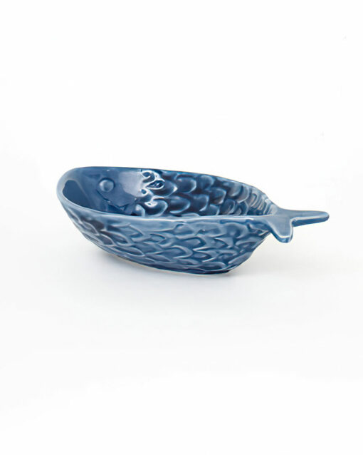 Large Ceramic Bowl In The Shape Of A Fish