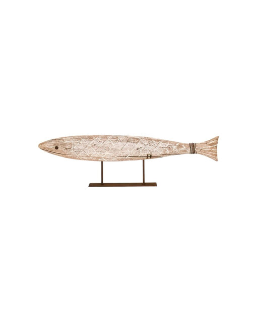 Driftwood Fish On Base Ornament