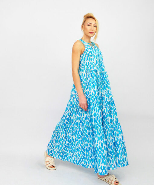 Maxi Sleeveless Light Blue Dress