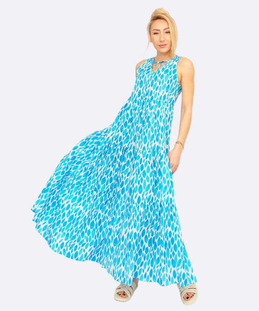 Maxi Sleeveless Light Blue Dress
